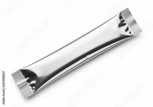 Single serving silver foil packet for food or drink mix