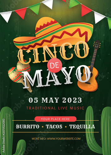 Cinco de Mayo celebration poster