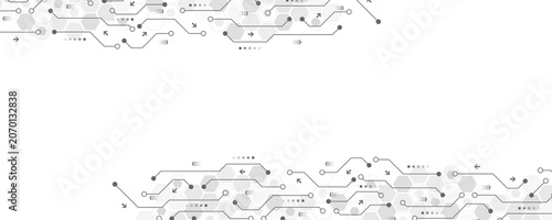 Digital tech motherboard texture design. Creative idea banner concept for internet technology. Software coding. Engineering concept for poster, cover, banner, header, web, presentation template