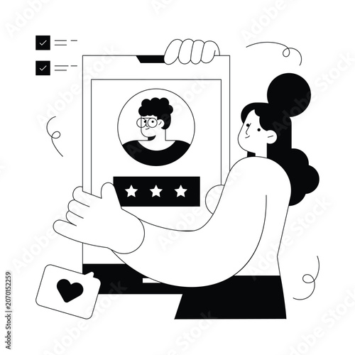 Profile Reviews  vector illustration Eps 10 File     