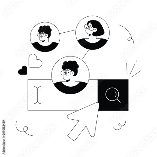 Finding Niche  vector illustration Eps 10 File     
