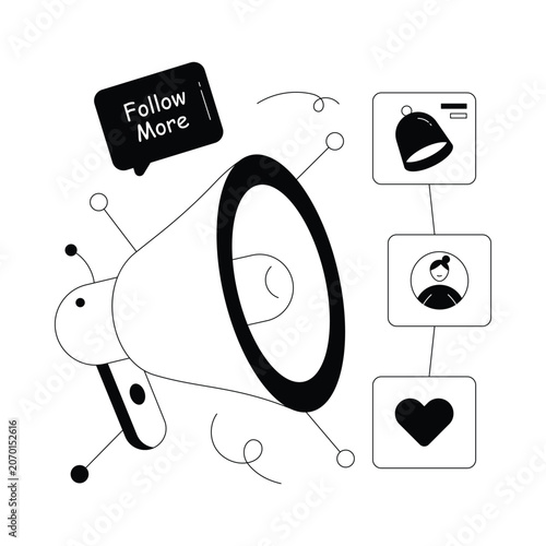 Social Media Campaign  vector illustration Eps 10 File      