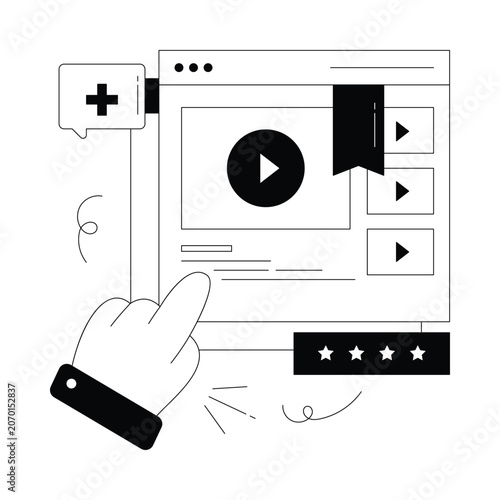 Bookmark Content  vector illustration Eps 10 File     
