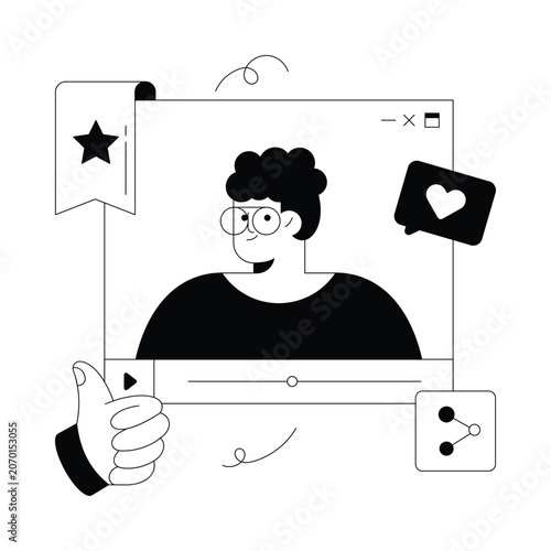 Post Sharing  vector illustration Eps 10 File     