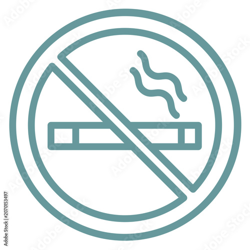 Fotografie No Smoking Icon Style