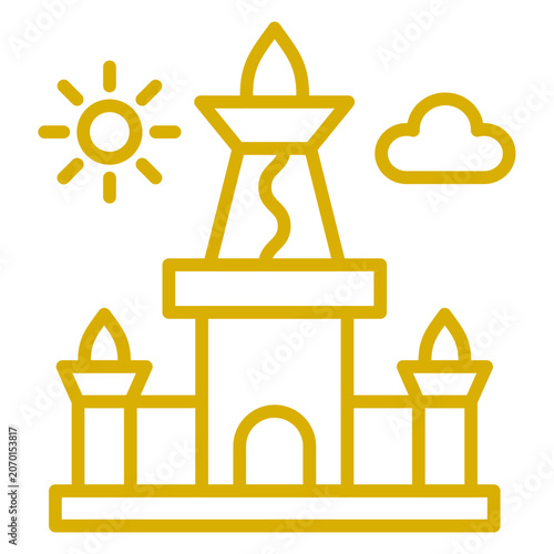 Obraz na plátně Indonesia Icon Style