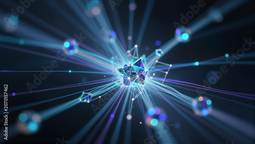 Quantum Data Stream Architecture in Cosmic Void