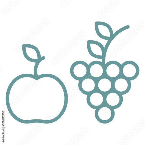 Tableau sur toile Low Fat Diet Icon Style