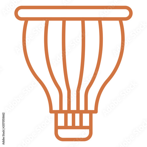 Fotografía Halogen Lamp Icon Style