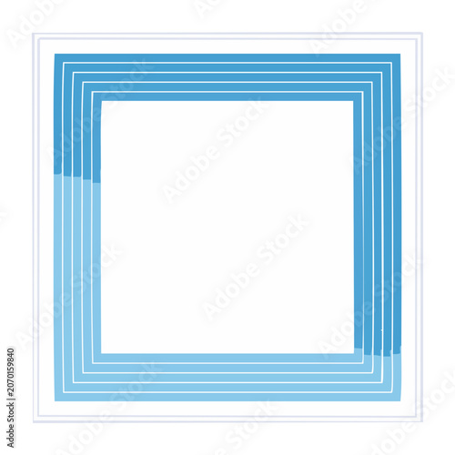 Nested Square Frames Vector Design