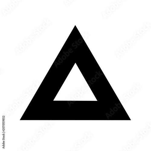 Nested Triangle Vector Icon