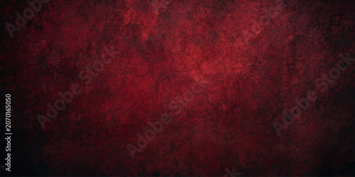 Slika na platnu Grunge red textured vintage wallpaper background with paint, paper, aged dirty s