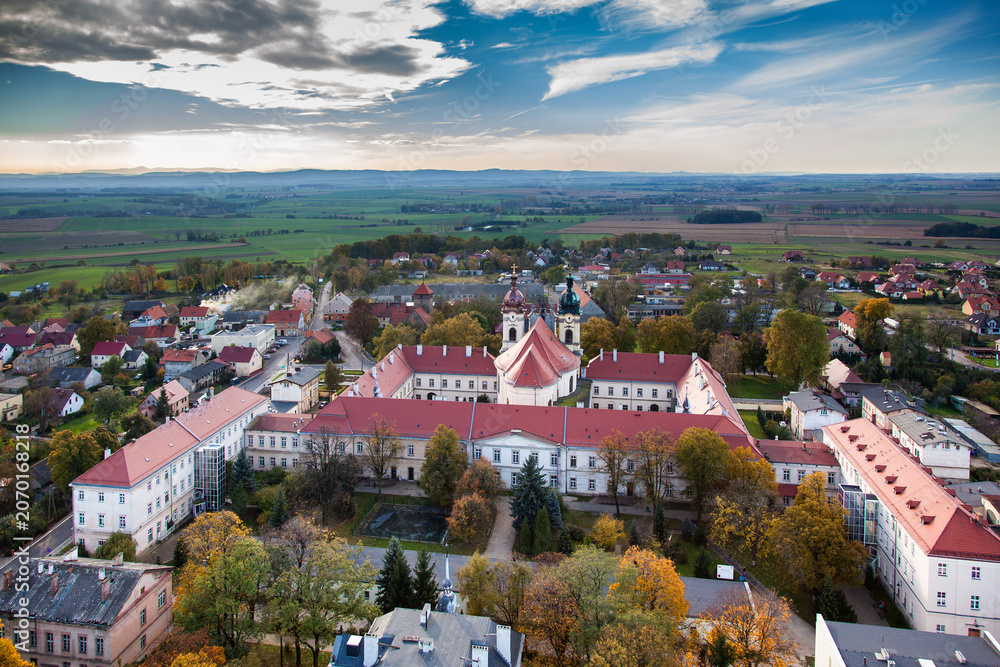 Fototapeta premium Legnickie Pole aerial view