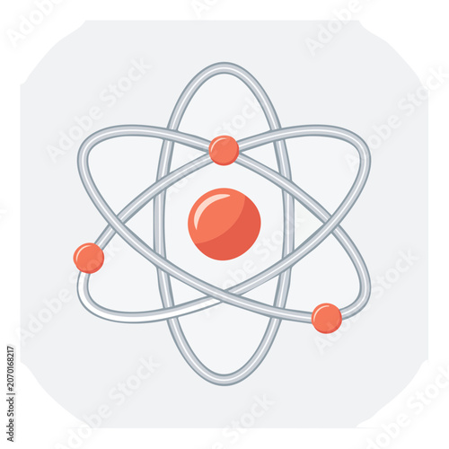 Atomic structure vector icon