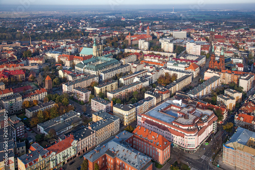 Canvastavla Legnica aerial view