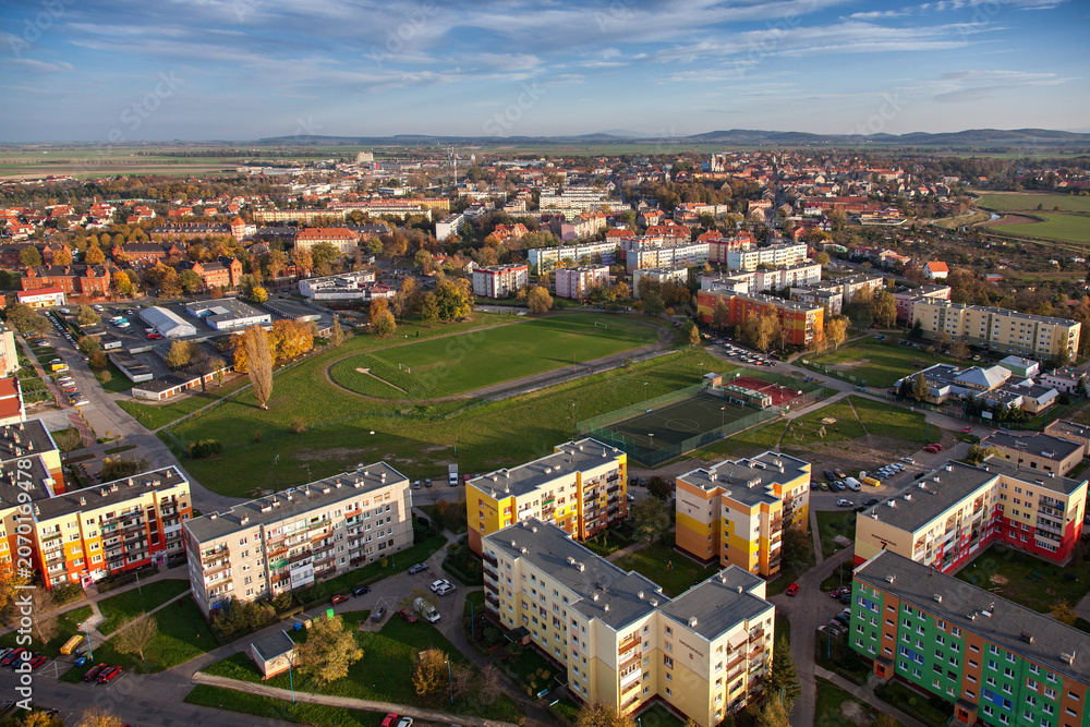 Obraz premium Jawor aerial view