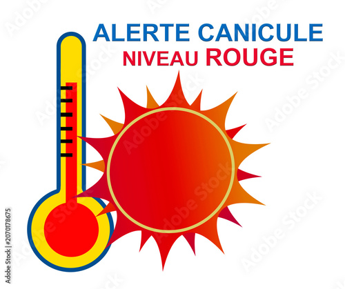 clipart alerte canicule maxi, PNG fond transparent