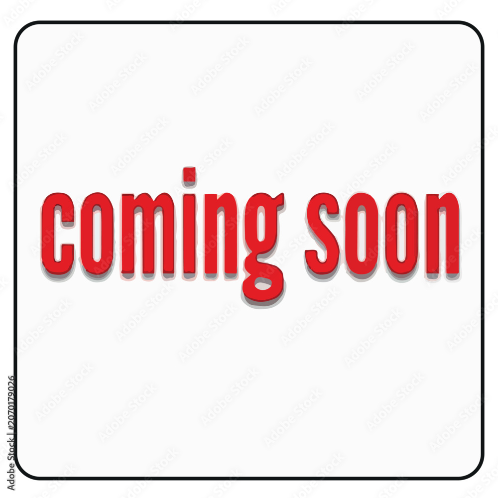 Fototapeta premium Coming soon banner illustration