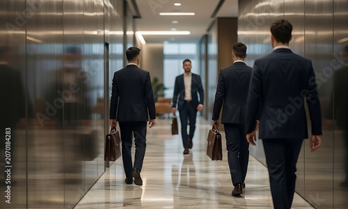 business people walking