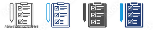 Foto eligibility icon set multiple style
