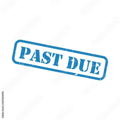 Tableau sur toile Rectangular Stamp With Text On White Background