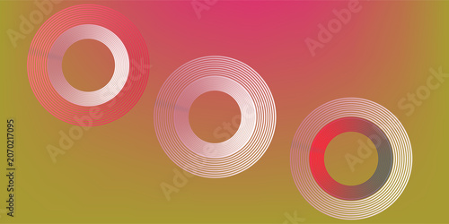 Quadro su tela Pain red circles