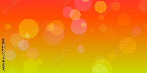 Картината върху платно Radiant orbs of light blending in a warm gradient glow