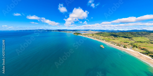 Aerial shots of New Zealand's beautiful coast