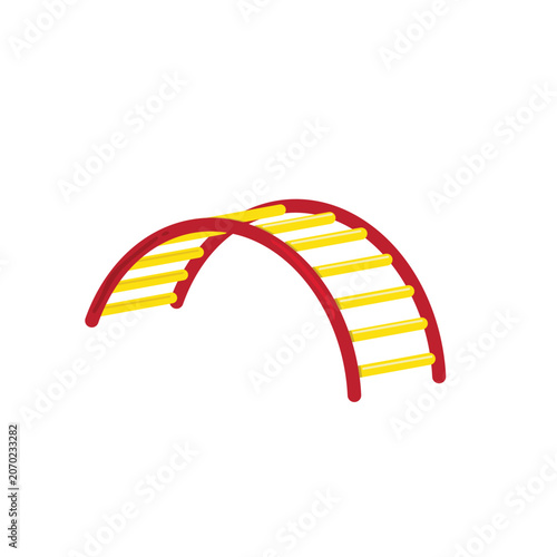Climber arch ladder playground bridge illustration