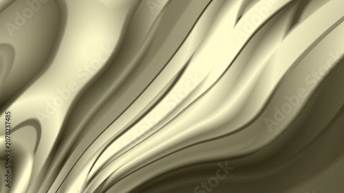 Video Background Champagne Cream Beige Silky Fabric Wave Curtain Continuous Loop Elegant Background