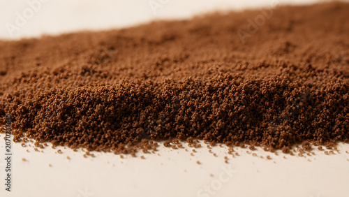 Macro view of fine ground organic vanilla bean powder