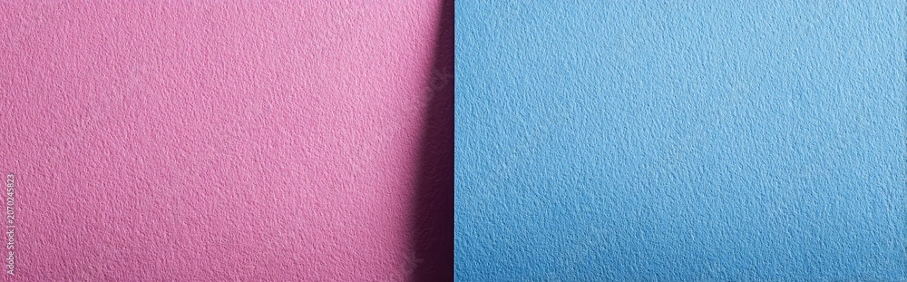 Fototapeta premium A vibrant and textured abstract image. Two contrasting colored panels sit side-by-side