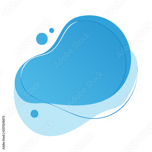 Abstract blue water drop vector illustration
