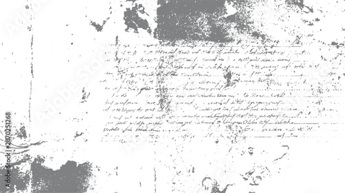 Faded handwritten document with smudged ink and torn edges antique aged paper texture writing