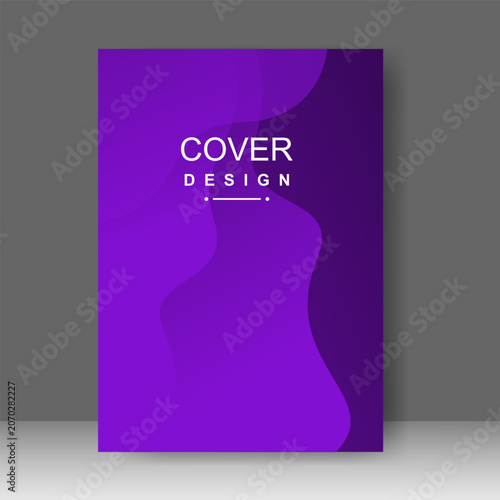 Book cover design modern technology style. Annual report. Brochure template, catalog. Simple Flyer promotion. magazine. Vector illustration
