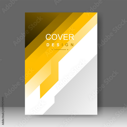 Design cover book modern technology style. Annual report. Brochure template, catalog. Simple Flyer promotion. magazine. Vector illustration
