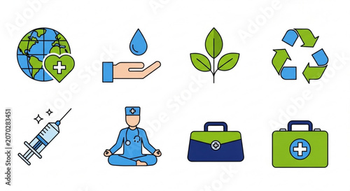 Healthcare icons for medical