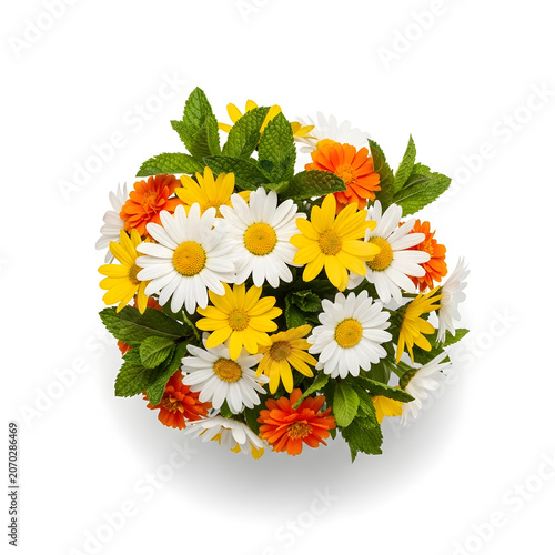 Colorful bouquet of fresh flowers