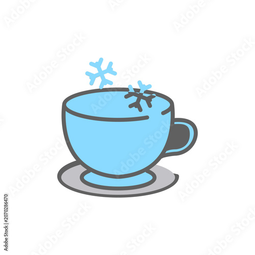 Ice coffee cup icon