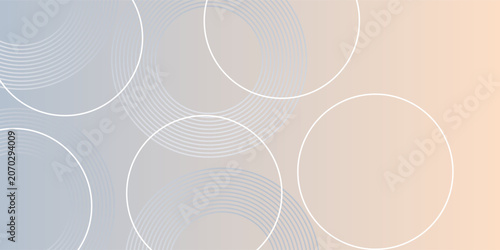 Cuadro en lienzo PrintAbstract white glowing geometric lines on gray background