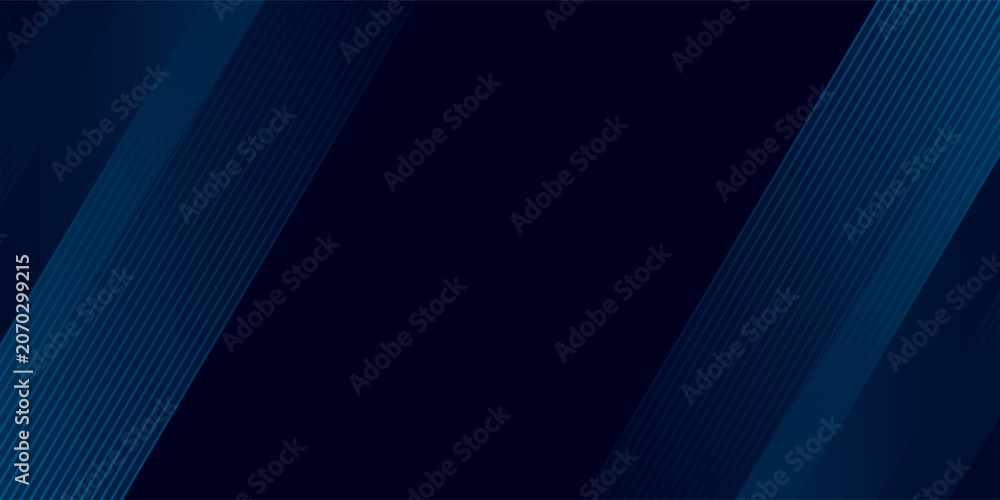 Obraz premium Bastrak background with overlapping blue gradient geometric layers and glowing blue line decoration. Modern graphic design concept for web banners, posters, flyers, cards, covers, or brochures.