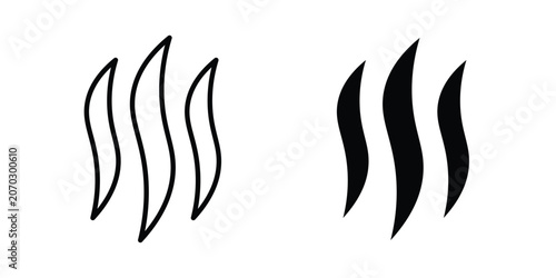 Bilde på lerret Evaporation icon set modern line, solid style collection