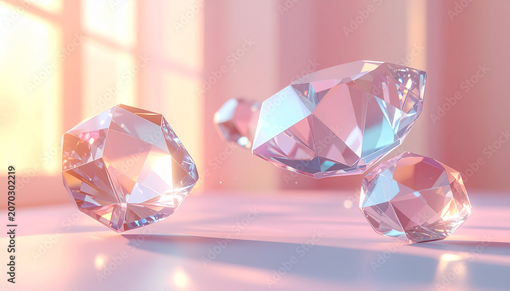 Fototapeta premium Luxury Crystal Jewelry Composition