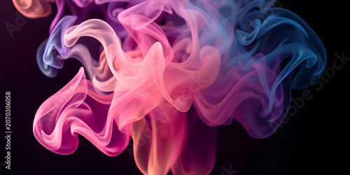 red smoke on black