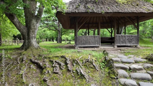 小諸城の馬場跡と休憩所　長野県・小諸市
