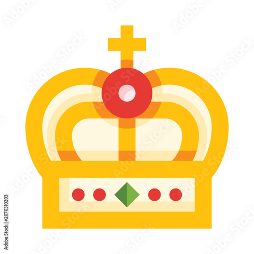 Crown king queen corona vector illustration