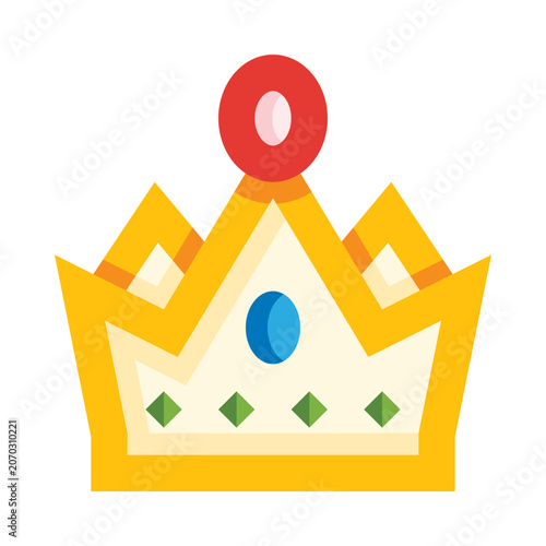 Crown king queen corona vector illustration
