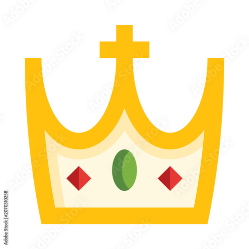 Crown king queen corona vector illustration