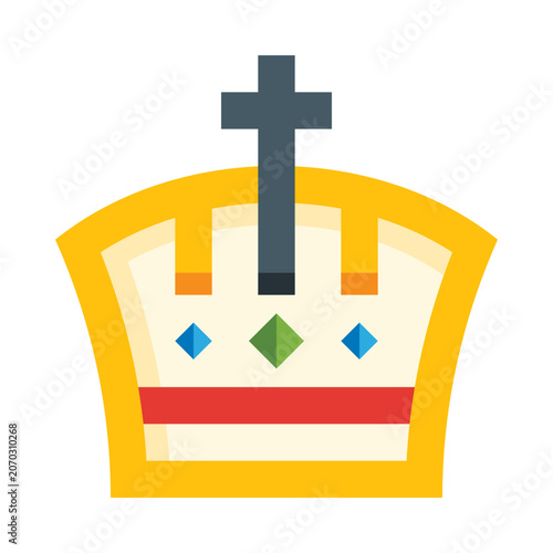 Crown king queen corona vector illustration