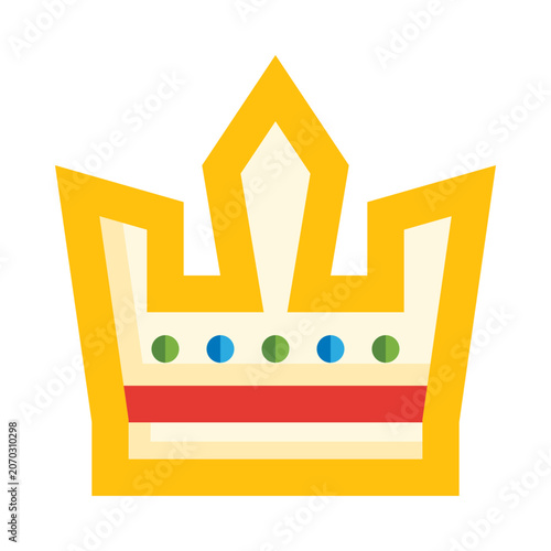 Crown king queen corona vector illustration